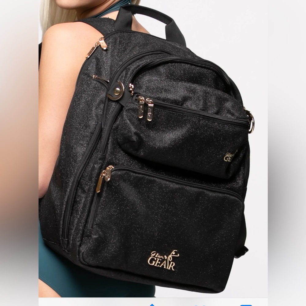 Glam R Gear Black Glitter Dance Backpack